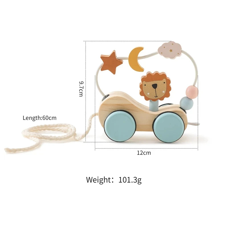 Wooden Train Birthday Toy Montessori Toys Baby Educational Toys Wooden Trolley Baby Learning Toys Number Of Wood Baby's Toys Purest Peak